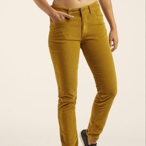 Garnet Hill Corduroy straight leg mid-rise pants, Camel, EUC, size 2